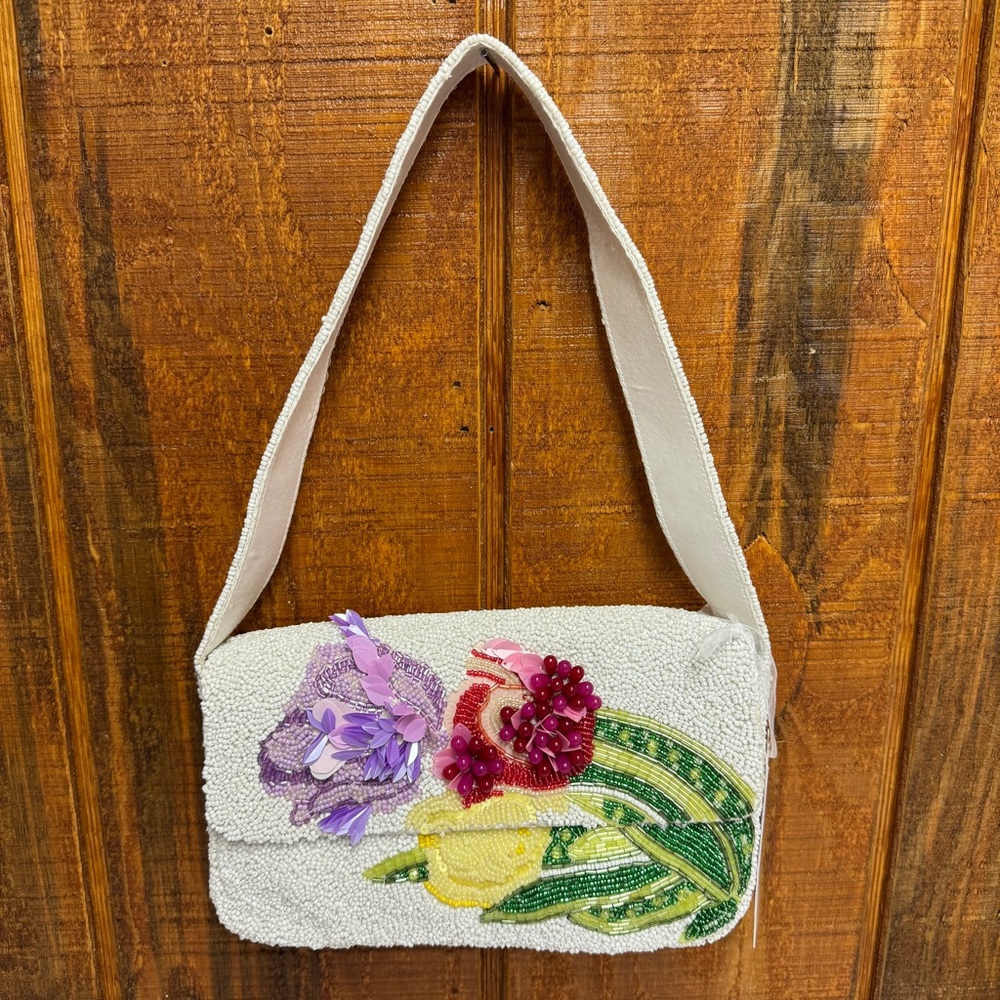 Viral Made In India Beaded Floral Shoulder Bag